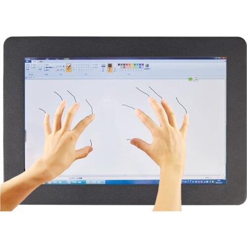 Industrial Panel Mount 10.1 Inch 1280x800 Resistive/Capacitive Touch Screen Monitor With VGA/DVI/HDMI/USB Interface