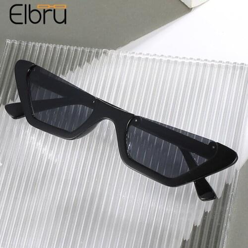 Elbru Hot Style Semi-rimless Sunglasses Retro Colorful Eyewear For Women Brand Designer Sunshades Ultraviolet-proof Sun Glasses