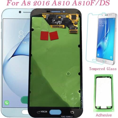 Test LCD Screen For Samsung Galaxy A8 2016 A810F Touch Screen Digitizer LCD Display For Samsung A810 A810F/DS A810YZ Assembly A8