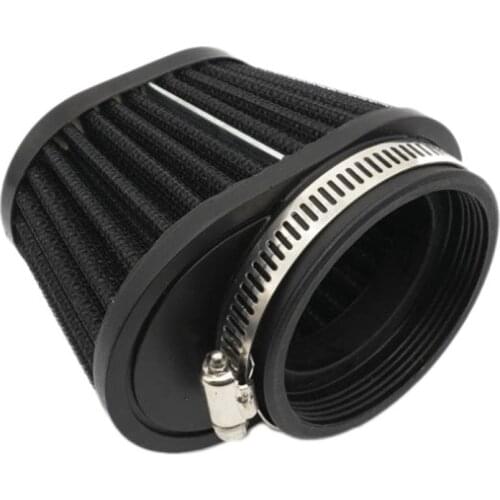 1Pcs Universal Round Tapered Car Motorcycle Air Filter 51mm 2inch Intake Filter-Black