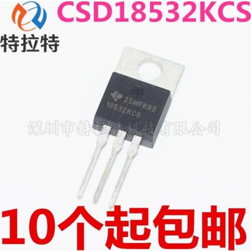 10pcs/lot New Csd18532kcs N-Channel Transistor 60V/100A TO220