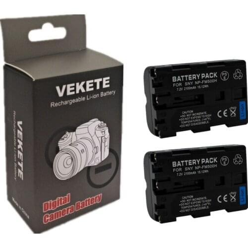 2pcs Bateria NP-FM500H NP FM500H Battery for Sony Alpha A58 DSLR-A350A300/A350/A450/A500/A550/A560/A580/A700/A99/A850 SLT-A57