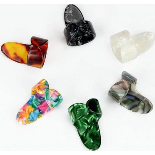50% Hot Sale 1Pc Plastic Thumb Index Finger Guitar Pick Nail Protector Music Instrument Tool Guitar Pick
