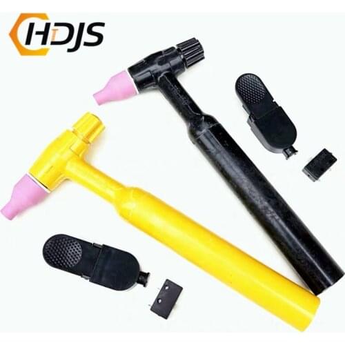 Argon arc welding accessories QQ-150 argon arc welding gun universal argon arc welding gun handle black and yellow