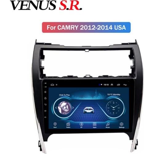 VenusSR Android 9.1 Car DVD Player GPS Navigation Multimedia For Toyota Camry Middle East&USA 2012-2014 radio car stereo BT WIFI