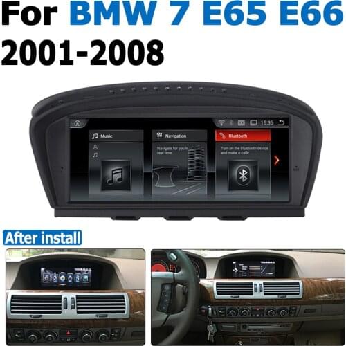 Android 8.0 up Car GPS Navi Screen For BMW 7 E65 E66 2001~2008 CCC Multimedia Recorder BT WIFI Google 2+32G RAM IPS Screen
