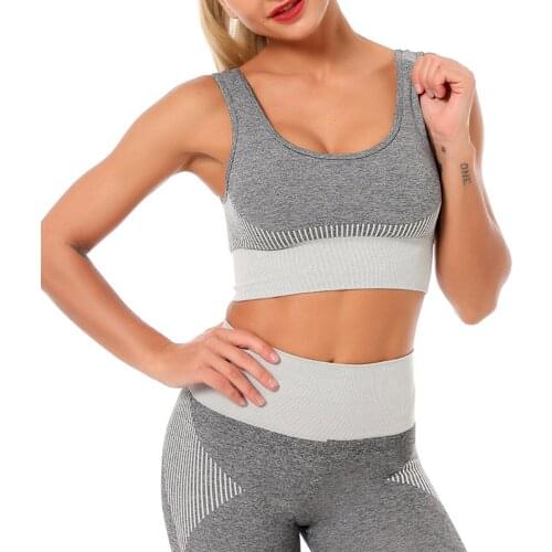 Seamless Yoga Set Women Dry Fit Two 2 Piece Tight Crop top Bra Legging Sportsuit Workout Outfit Fitness Wear Gym Sets Clothes