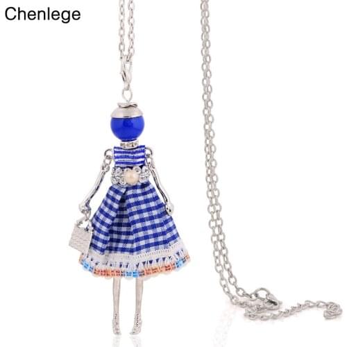 Chenlege trendy long necklace for women big chokers handmade pendants long chain gifts accessories bohemian necklaces jewelry