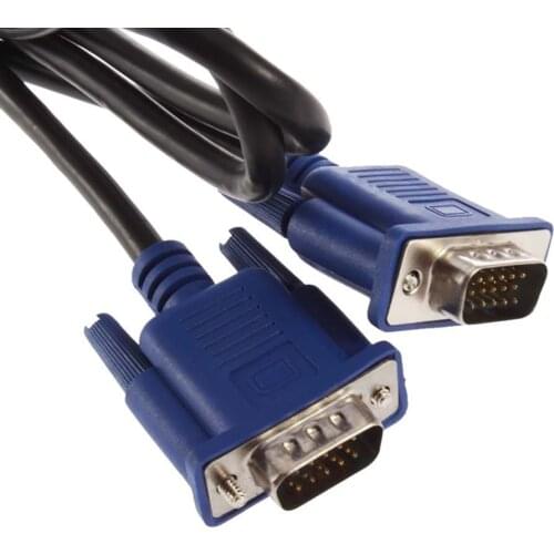 LeJiada high-definition VGA cable computer video cable projector cable 15 pin male to male with magnetic ring 1.5 m / 3 m / 5 m