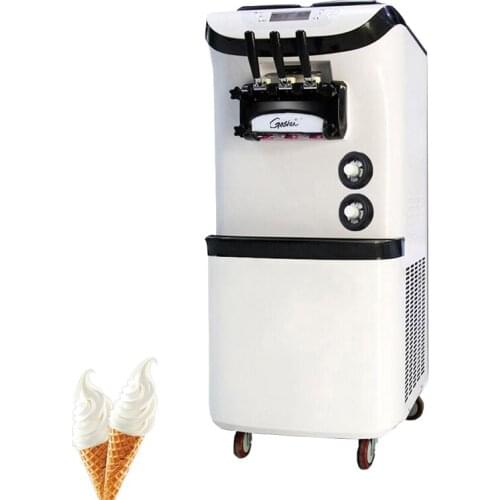 Commercial Soft Ice Cream Machine Electric 3 Flavors Ice Cream Makers 3300W