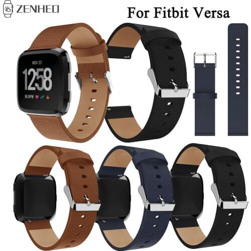 Leather Strap Replacement Sport Watchband For Fitbit Versa Frontier/Classic Bracelet For Fitbit Versa Quick Release Band