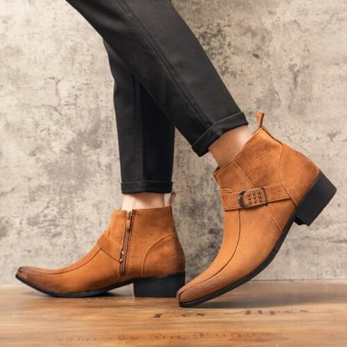 Fashion 2020 Autumn High Quality Leather Classic Winter Zipper Boot Winter Outdoor Snow Boots Casual Comfortable Sneakers