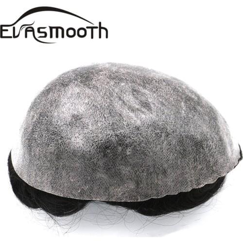 Men Toupee Real Hair Extensions Man Wig Human Hair Lace Front Wig Hairpiece Men Swiss Lace&Pu Hair System Mono Hombre Toupee Men