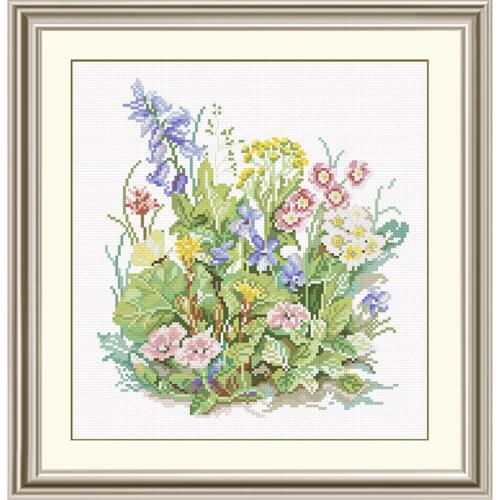 Fishxx Cross Stitch Kit B1559 Plant Flower Home Hand Embroidery Decoration Painting Precision Printing