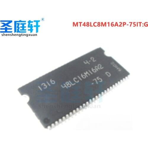 New MT48LC8M16A2P-75: G 48LC8M16A2 TSOP-54 memory IC chip