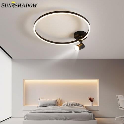 New Black&Gold Led Ceiling Light Modern Inoor Home Ceiling Lamp For Living Room Bedroom Dining Room Led Light Fixture 110v 220v