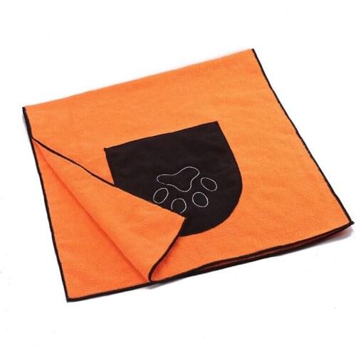 New Dog Bath Towel Super Absorbent Pet Drying Towel Dogs Cats Microfiber Pet Microfiber Towel Pet Bathing Supplies