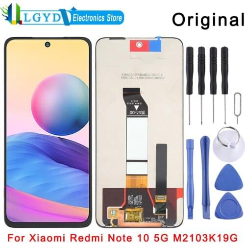 Original IPS Material LCD Screen and Digitizer Full Assembly for Xiaomi Redmi Note 10 5G M2103K19G