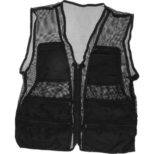 Mesh Fishing Vest Multi-Pocket Super Light Photography Hunting Outdoor Sports Hiking Climbing Jacket