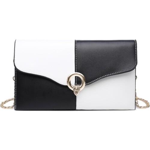 2021 Fashion Panelled Clutch bag Leather Envelope purses and handbags New brand handbag clutch bag Chain Womens evening clutch