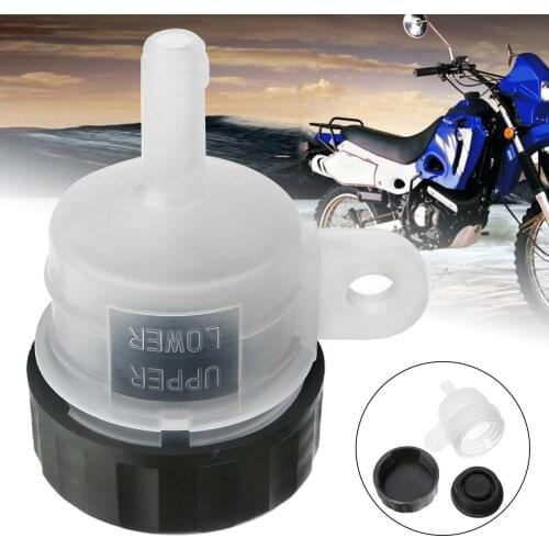 Universal 1pc ABS Motorcycle Rear Brake Master Cylinder Oil Cup Fluid Bottle Reservoir For YAMAHA SRX600 1986