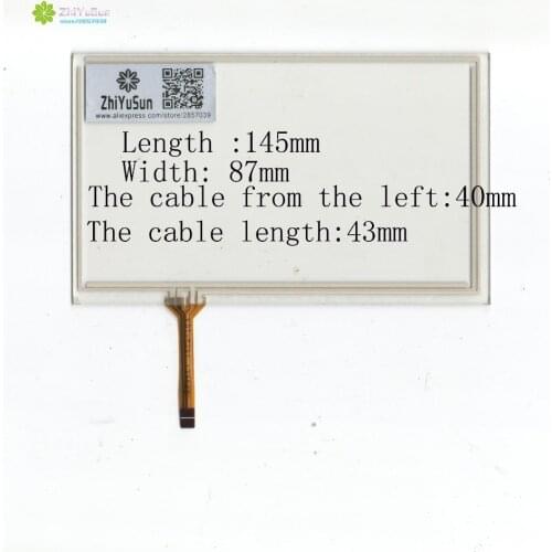 ZhiYuSun KDT-5281 6inch 4 line touch screen panel 145mm*87mm TouchSensor FreeShipping wdth 87mm length145mm