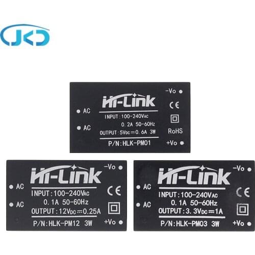 1pcs HLK-PM01 HLK-PM03 HLK-PM12 AC-DC 220V mini power supply module,intelligent household switch power supply module