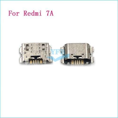 50pcs For Xiaomi Redmi 7A Note 9 Micro USB Plug Charging Port Connector Sock