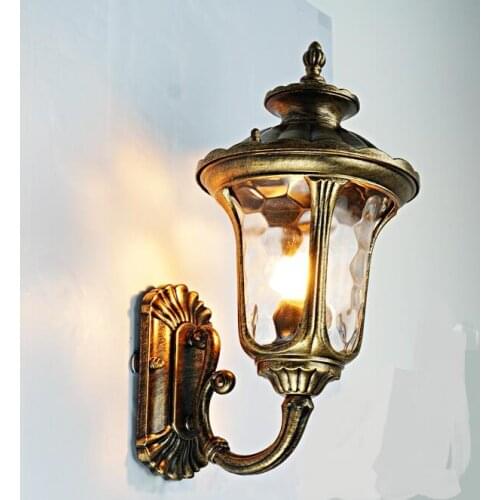 American Village Outdoor Wall Lamps Outdoor Waterproof Retro LED Garden Terrace Terrace Aisle Corridor Wall Lamp LU62797 ZL387