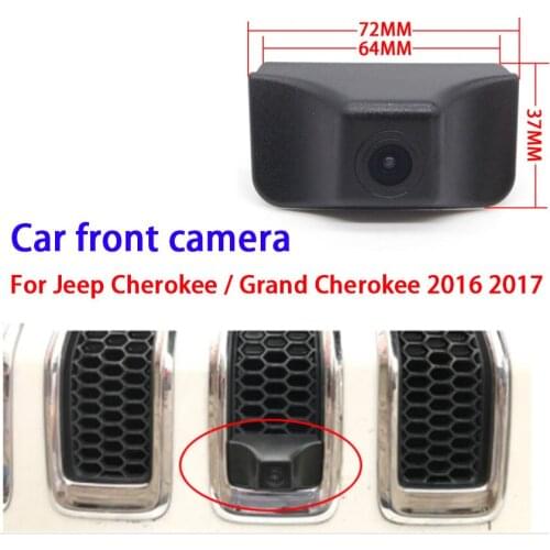 Car Special Front HD high quality Camera For Jeep Cherokee/Grand Cherokee 2016 2017 Car front camera Waterproof Night Vision CCD