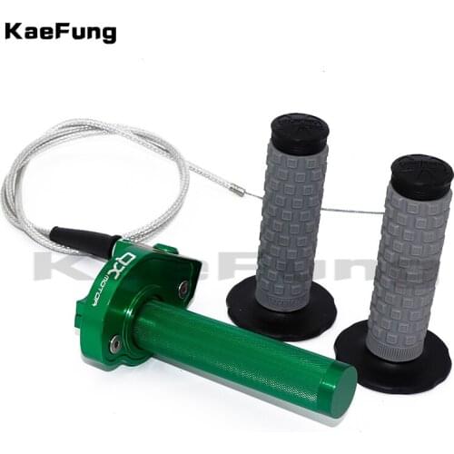 CNC Aluminum Throttle Grip Quick Twister+Throttle Cable+handlebar grips Pro XR KLX SDG SSR CRF50 70 110 IRBIS TTR Dirt Pit Bike