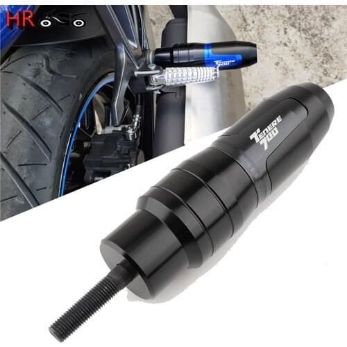 For Yamaha Tenere 700 Tenere700 2019 2020 2021 Motorcycle Accessoires Frame Exhaust Slider Crash Protector Pad Protection Black