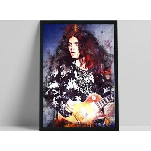 Gary Rossington American Musician Prints Poster, Rock Band Fans Collection Canvas Painting, Vintage Portrait Home Wall Decors