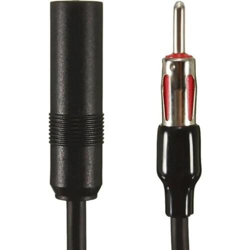 Car Antenna Cable Adapter Aluminum Plug In 1 For 2 Radio Antenna Extension Cable Q9QD