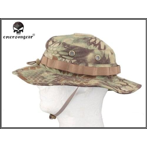 EMERSON Boonie Hat Military Tactical Army Hat Anti-scrape Grid Fabric camouflage hat Kryptek Mandrake Hunting Cap EM8737