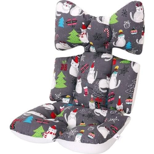 Mattress For Baby Stroller accessories 2 different sides baby printed stroller seat cushions warm car seats
