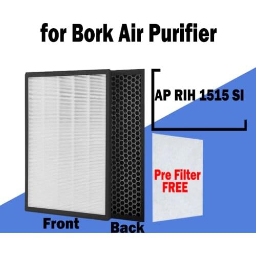 H13 HEPA and Activated Carbon Composite Multifunctional Filter Air Purifier 300*220*20mm For BORK AP RIH 1515 SI