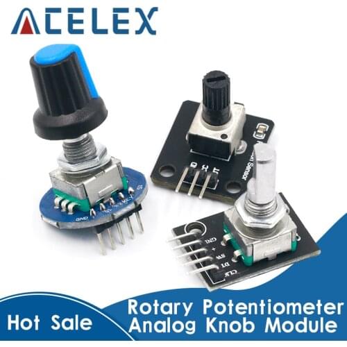 360 Degrees Rotary Encoder Module For Arduino Brick Sensor Switch Development Board KY-040 With Pins