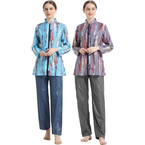 Muslim Swimwear Women Modest Patchwork Hijab Long Sleeves Sport Swimsuit 3pcs Islamic Burkinis Wear Bathing Suit 4XL