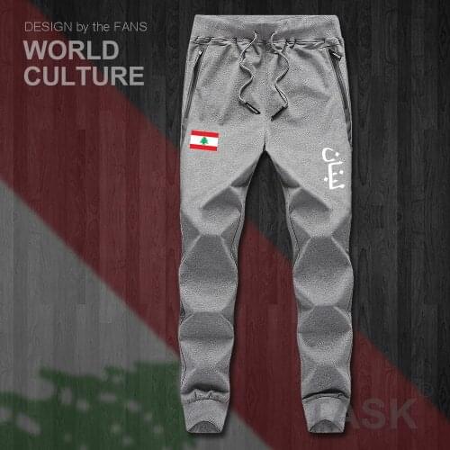 Lebanese Republic Lebanon LBN Arabic mens pants joggers jumpsuit sweatpants track sweat fitness fleece tactical casual nation