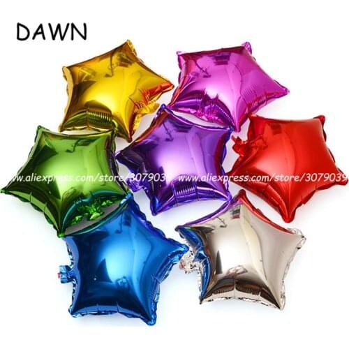 1pcs 18inch Five Star Flashing Bright Foil Balloons Glisten Shiny Inflatable Aluminum Balloons Wedding Birthday Party Decoration