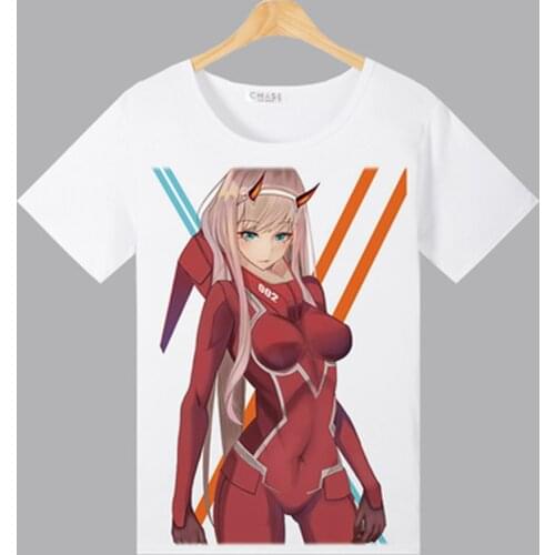 New Anime DARLING in the FRANXX t-Shirt Men t-Shirt Polyester Short-Sleeve Tops