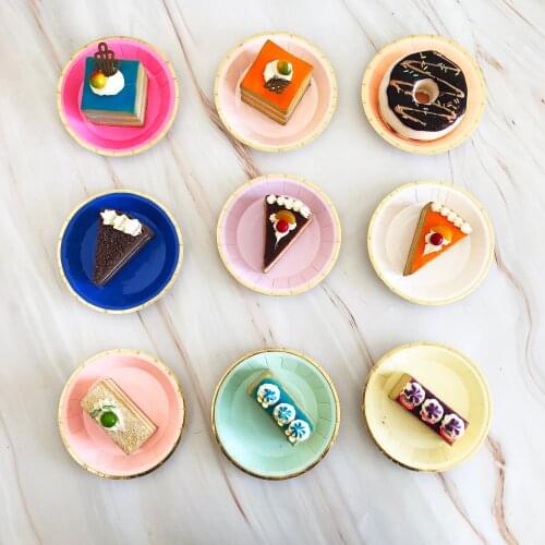 4 "Disposable Paper Disc With High Quality And Various Colors For Birthday Parties And Festivals