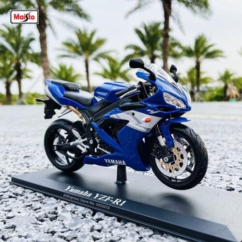 Maisto 1:12 YAMAHA YZF-R1 alloy off-road motorcycle genuine authorized die-casting model toy car collection gift