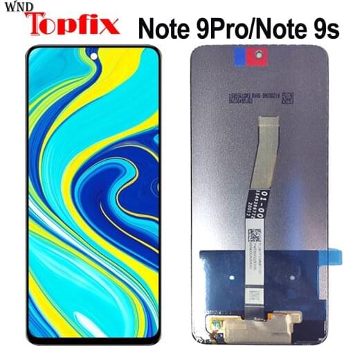 Original For Xiaomi Redmi Note 9 Pro LCD Display Touch Screen Digitizer For 6.67" Redmi Note 9s LCD Display Replacement Parts
