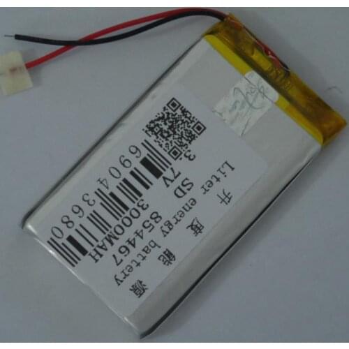 Polymer lithium battery manufacturer direct marketing 854467 3.7V 3000mAh custom magnification large capacity