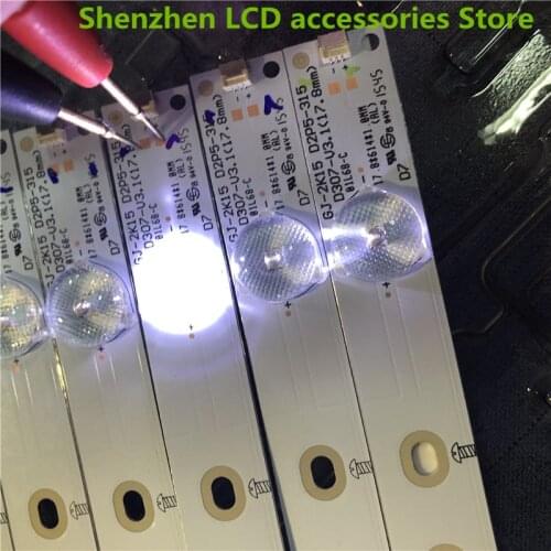 100%NEW 7LED 614mm TV LED backlight strips for BDM3201F 32PFK4309-TPV-TPT315B5 LBM320P0701-FC-2 TPT315B5