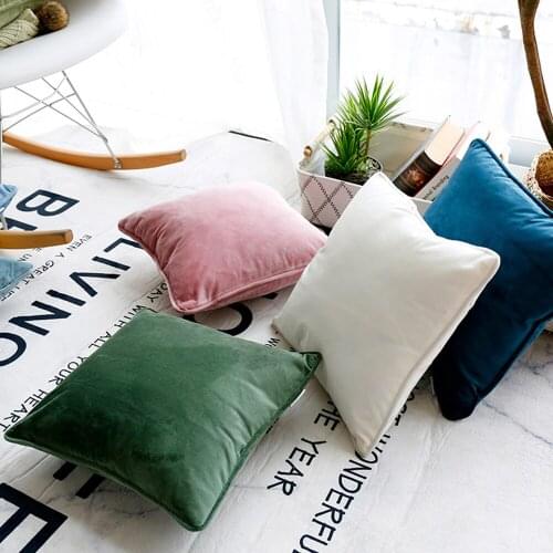 Simple Nordic Hug Pillowcase Solid Color Piping Sofa Cushion Pillow Decorative Living Room Cushion Covers Home Decor Pillowcase
