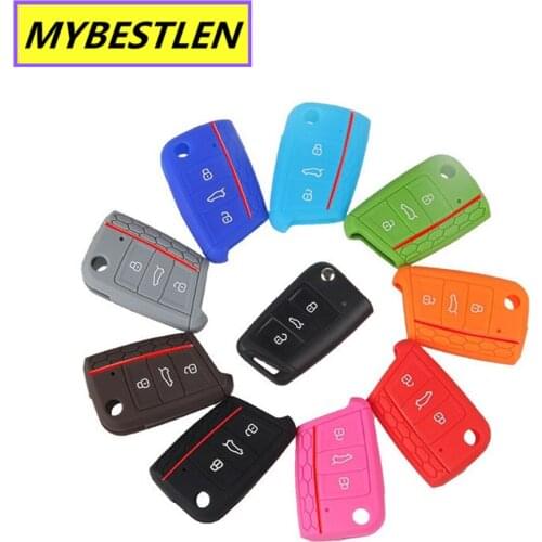 GRK01 Silicone Remote Cover car styling case for VW Volkswagen Golf 7 mk7 Skoda Octavia A7 Silicone car- styling