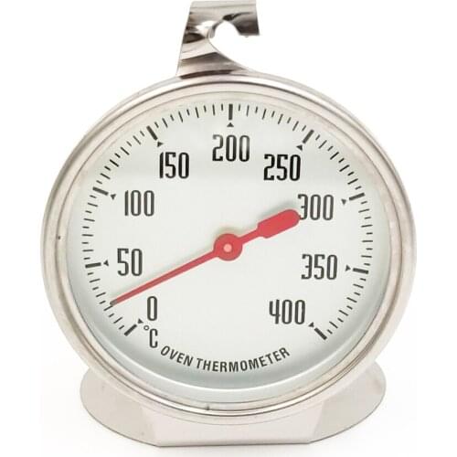 0-400 Degree Dial Oven Thermometer Stainless Steel Kitchen Barbecue BBQ Smoker Grill Temperature Meter Celsius Thermometers